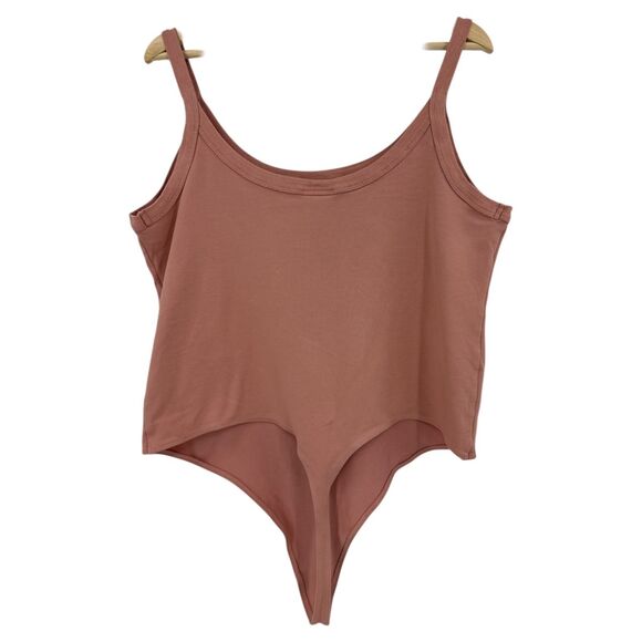 Nike Women's Plus Size 1X Bodysuit Blush tank top athletic exercise - Picture 3 of 7